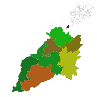 Administrative map of Malkangiri district